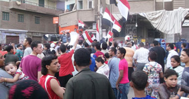 أهالى بلبيس يفرقون مسيرة لأنصار الإخوان بالقرب من مركز الشرطة