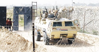 جانب من انتشار القوات المسلحة فى سيناء ـ أرشيفية