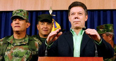 الرئيس الكولومبى خوان مانويل سانتوس<br>

