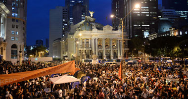 جانب من مظاهرات البرازيل