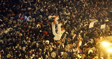 جانب من الاعتصام بميدان التحرير