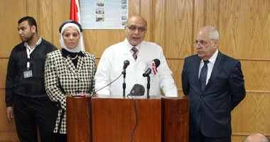الدكتور بهاء أبو زيد مدير عام معهد ناصر خلال المؤتمر الصحفى