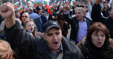 مظاهرات فى بلغاريا