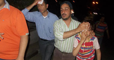 جانب من الاعتداءات على أتوبيس جماعة الإخوان المسلمين