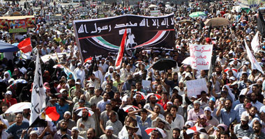 متظاهرو مليونية حماية الثورة بميدان التحرير