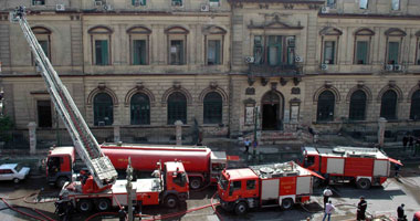 حريق هائل فى محكمة جنوب القاهرة