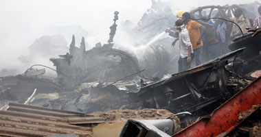 حريق فى طائرة ركاب النيجيرية