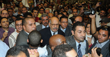 البرادعى بمطار القاهرة