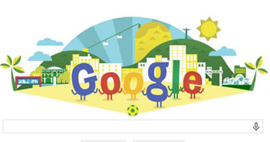 احتفال جوجل ببدء انطلاق كأس العالم