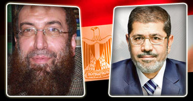 الرئيس محمد مرسى وياسر برهامى
