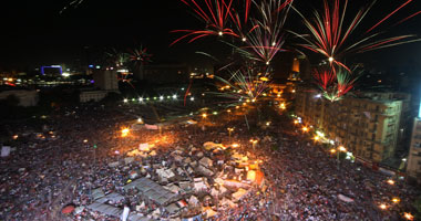 الاحتفالات برحيل مرسى