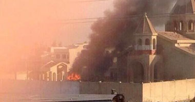   داعش يحرق كنيسة عمرها 1836 سنة فى الموصل بالعراق