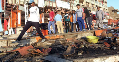مقتل 17 وإصابة 32 فى تفجير إرهابى بحزام ناسف استهدف مجلس عزاء فى بغداد  
