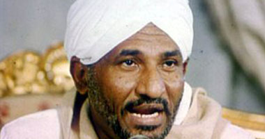 زعيم حزب الأمة القومى المعارض فى السودان الصادق المهدى