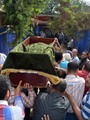 ميرفت أمين وفاروق الفيشاوى والهام شاهين يشيعون جثمان معالى زايد