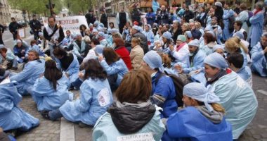 مسيرات احتجاجية لأطباء فرنسا احتجاجا على تدنى أوضاعهم الاجتماعية