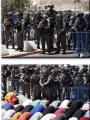 المصلين فى محيط الأقصى وسط إجراءات الاحتلال الخانقة المصلين فى محيط الأقصى وسط إجراءات الاحتلال الخانقة