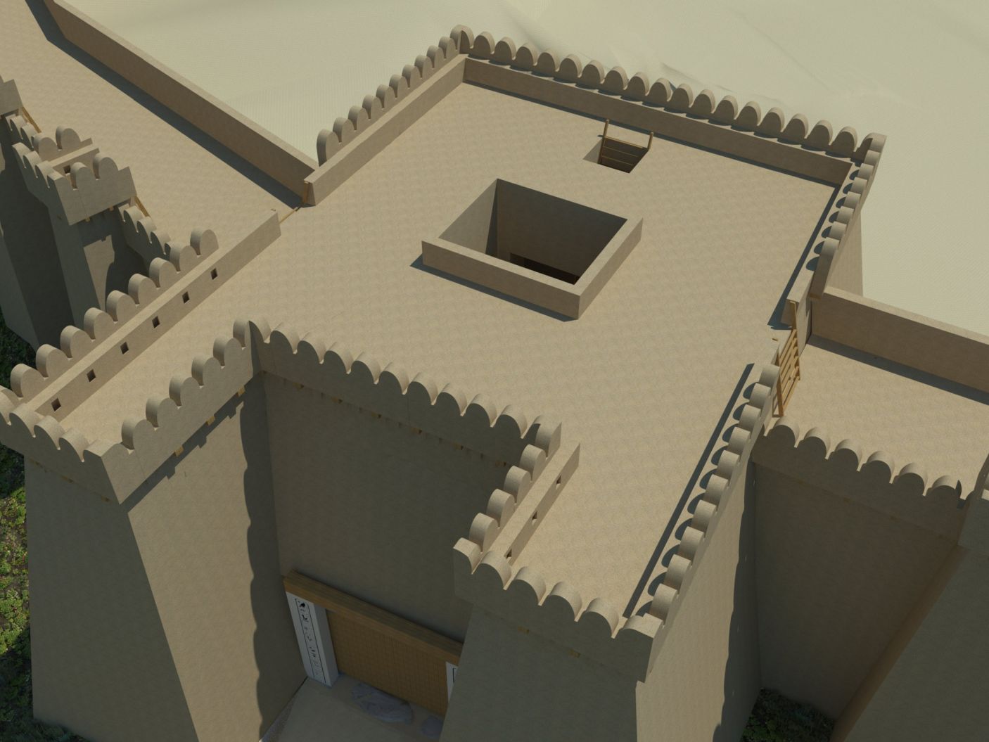 شكل القلعة الفرعونية فى مدينة يافا