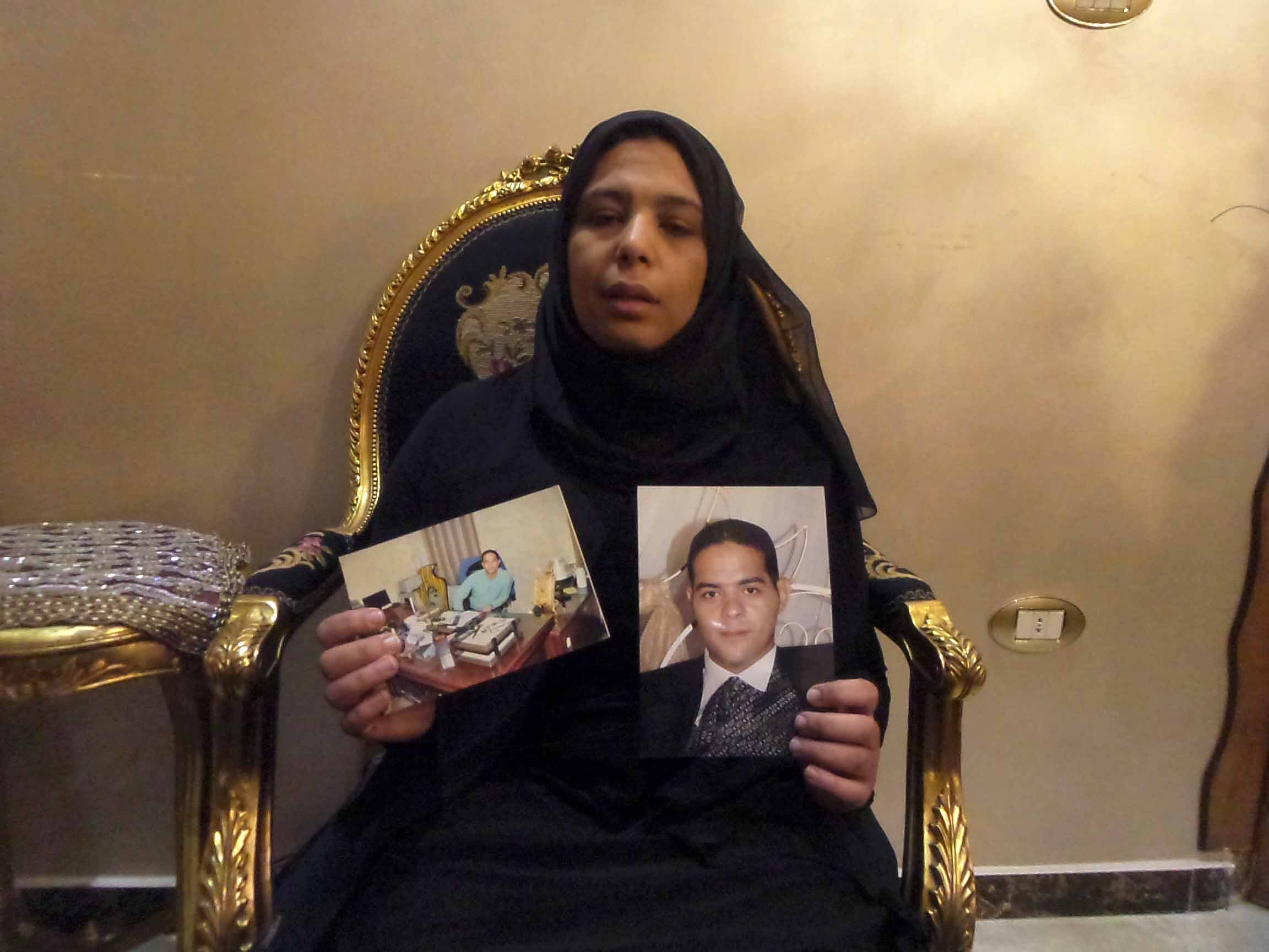 شيماء أخت الشهيد محمد الحسينى