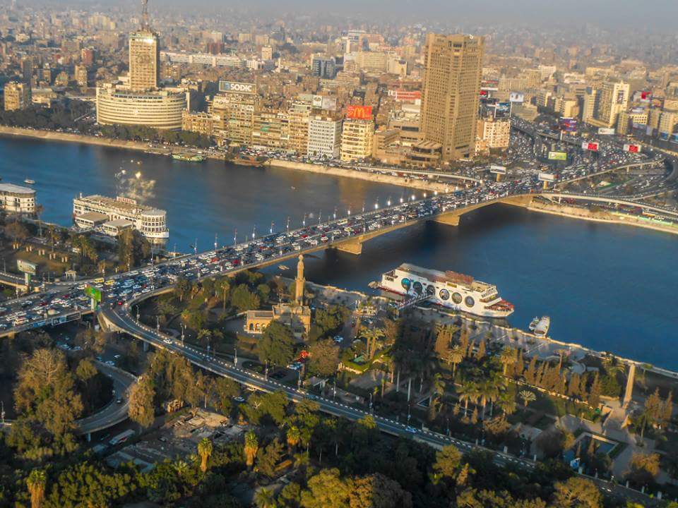 نهر النيل من أعلى برج القاهرة
