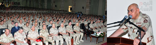 لقاء الفريق اول صدقى وزير الدفاع بطلاب المعاهد والكليات العسكرية 