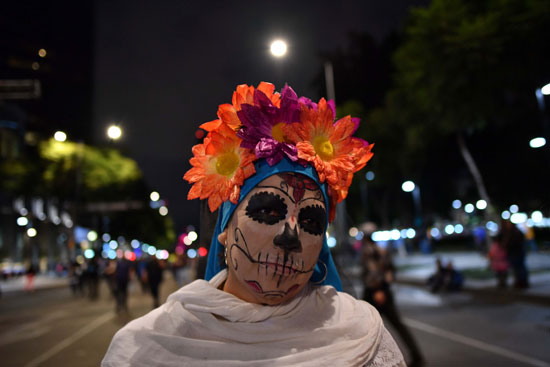 جانب من الاحتفال بيوم الموتى فى المكسيك