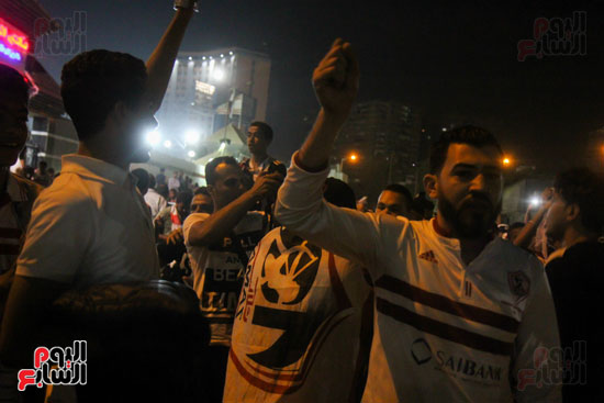 فرحة جماهير الزمالك بالهدف (1)