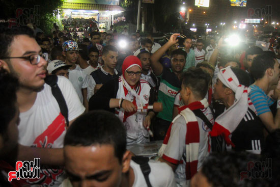 فرحة جماهير الزمالك بالهدف (2)