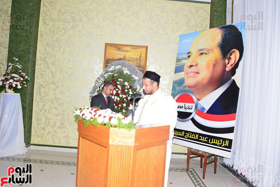   العميد محمد عبد المعز قائد مكتب المخابرات الحربية خلال احتفالات أكتوبر