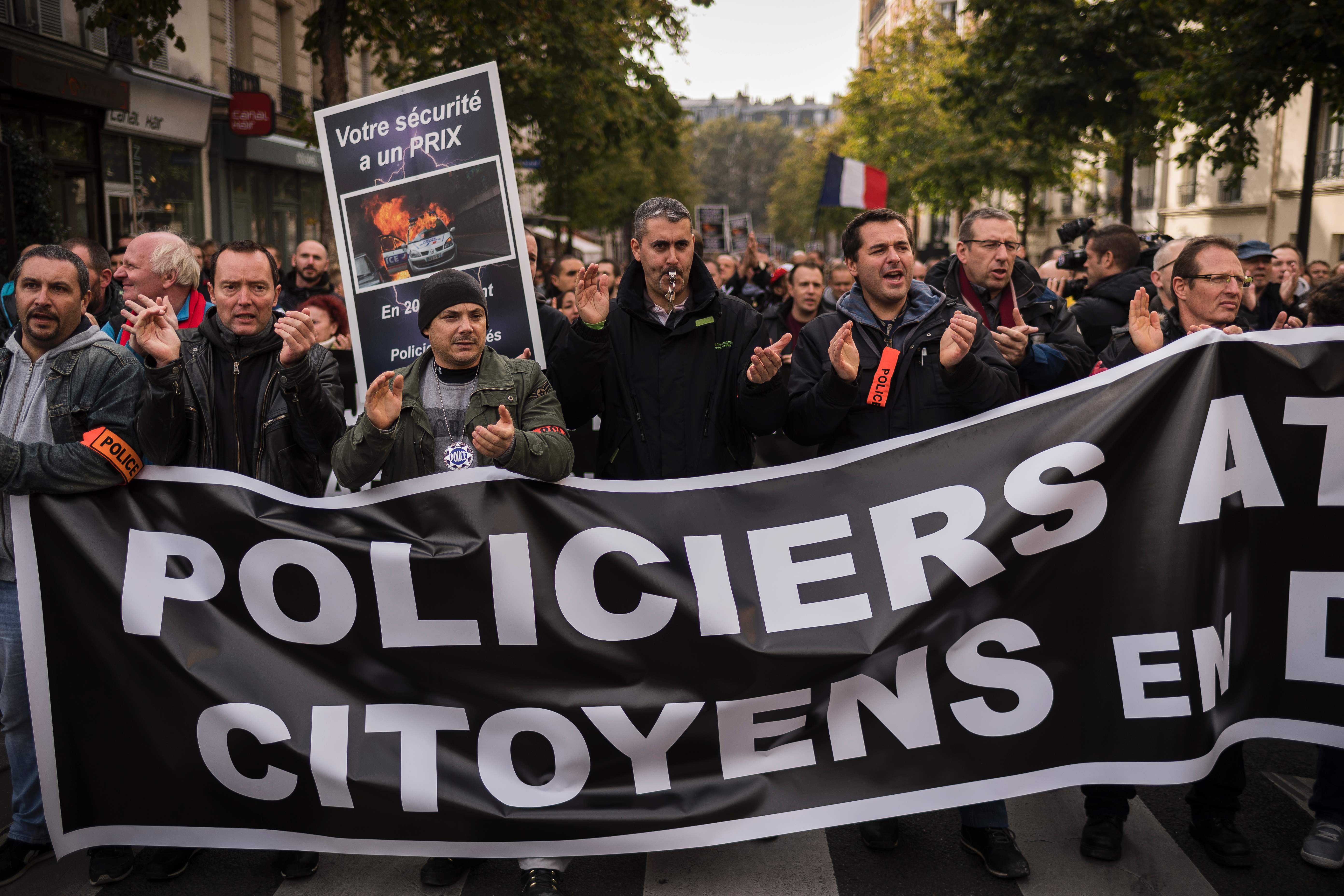 مظاهرات الشرطة فى فرنسا