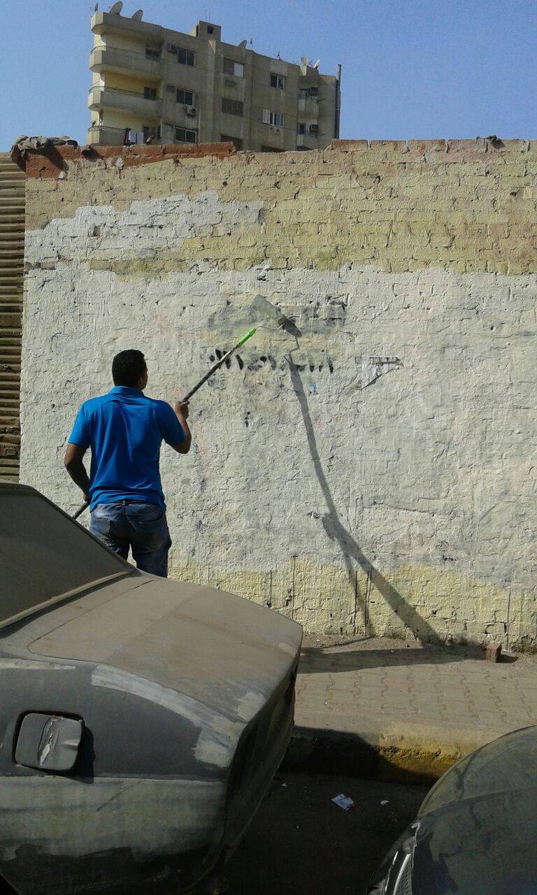 إزالة المخالفات من شوارع الهرم 