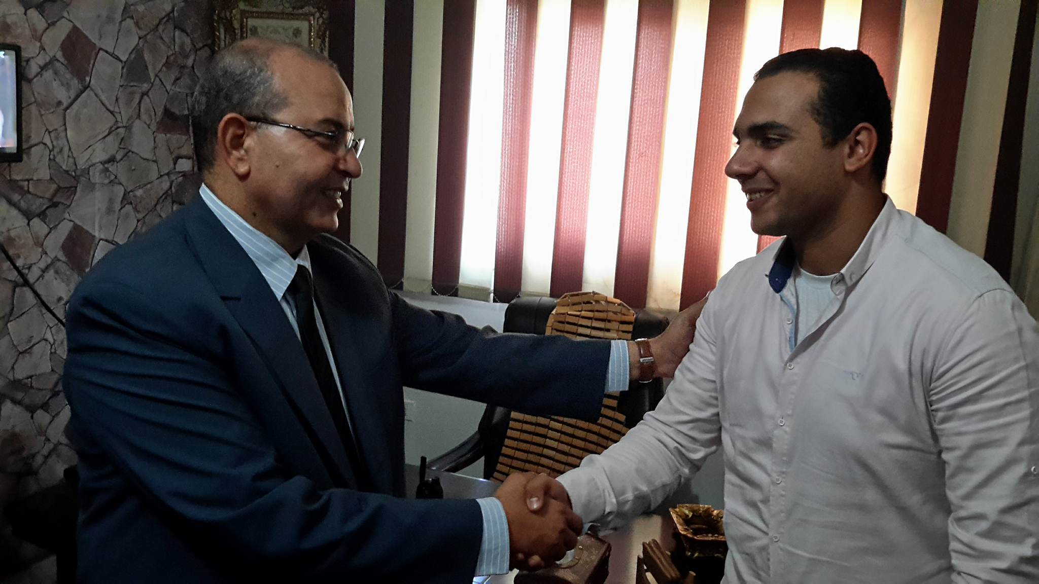  مدير تعليم بورسعيد يشكر الملازم اول احمد العراقي