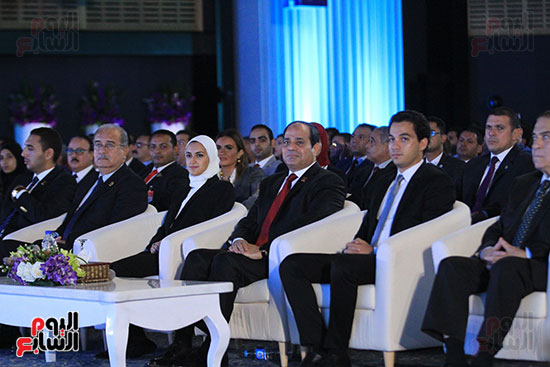 1الرئيس السيسى يشهد الجلسة الختامية لمؤتمر الشباب فى شرم الشيخ (21)