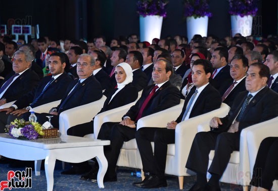الرئيس-عبد-الفتاح-السيسى،-فى-كلمته-بالجلسة-الختامية-للمؤتمر-الوطنى-الأول-للشباب-(1)