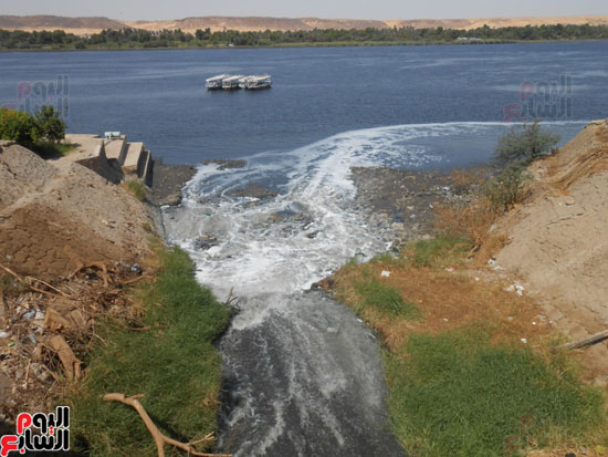 مياه الصرف الصحى تنتهى فى النيل