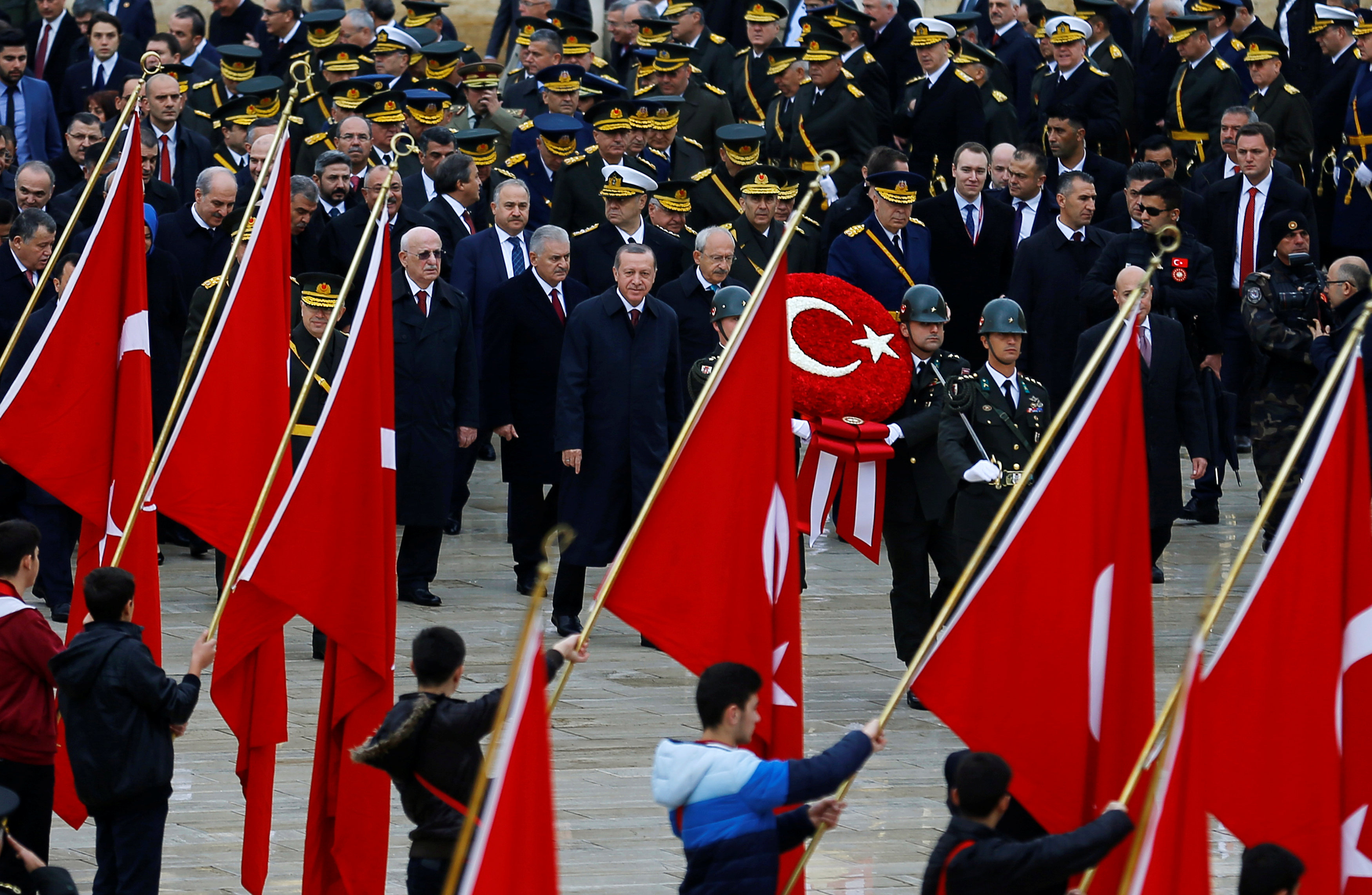 أردوغان لدى وصوله ساحة الاحتفالات