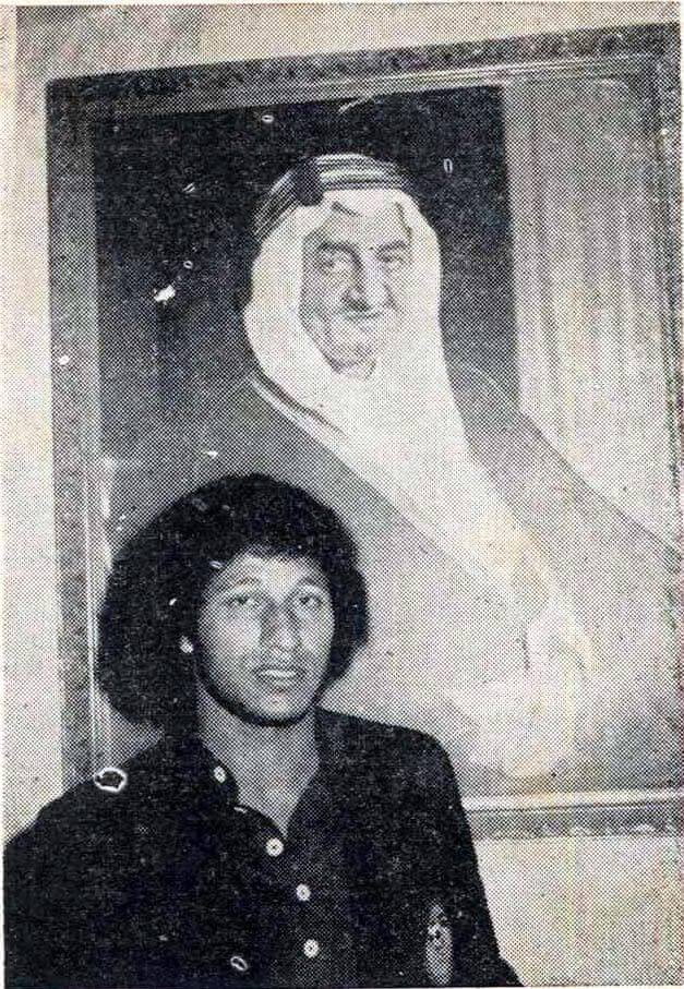 الخطيب مع الامير عبد الله الفيصل