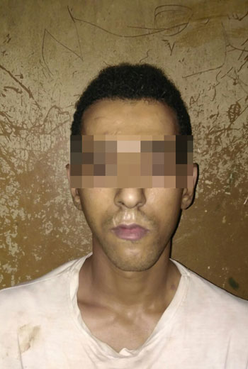 أحد المتورطين فى قتل "أحمد" بعد القبض عليه