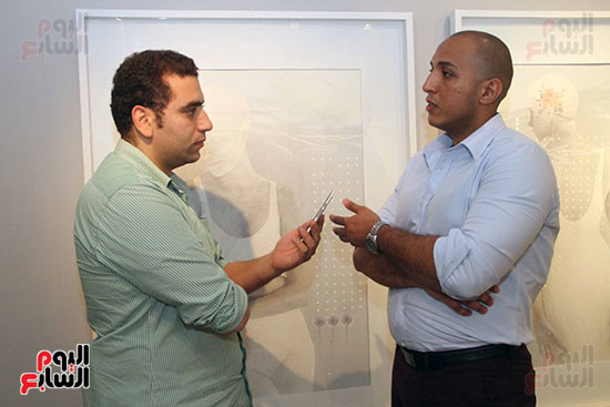 حوارالزميل أحمد جودة مع جمال الخشن حول المعرض