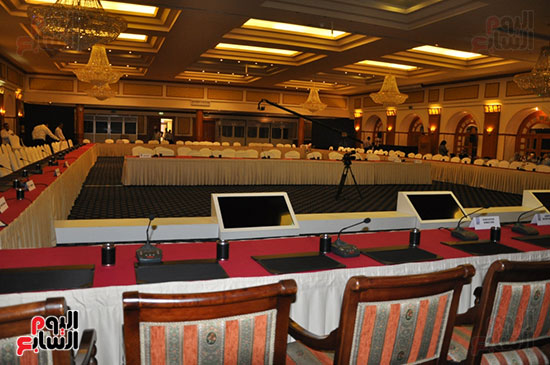 قاعة المؤتمرات التى تشهد فعاليات منظمة السياحة العالمية بالأقصر
