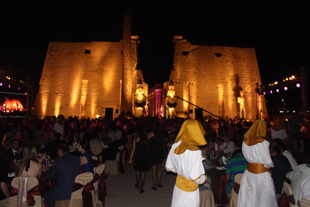 احتفالية تاريخية بمعبد الاقصر علي ضفاف نهر النيل