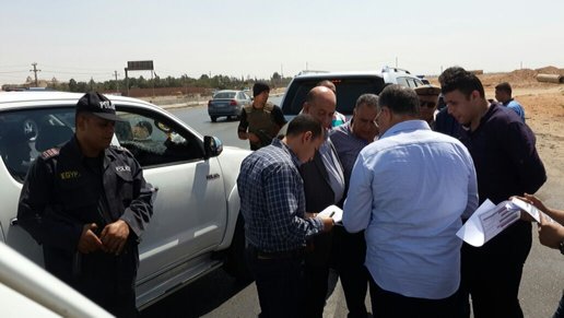 مدير المباحث الجنائية يستمع لضابط مباحث بنقاط التامين