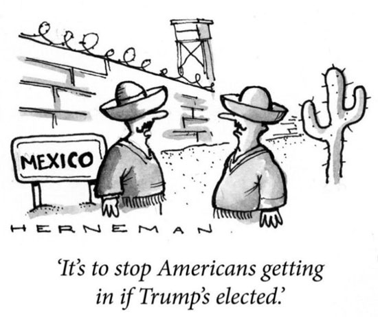 إنه لمنع الأمريكان من الدخول إذا فاز ترامب 