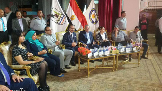 عصام شلتوترئيس التحرير التنفيذى لـ"اليوم السابع" فى إحتفالية جامعة بنى سويف