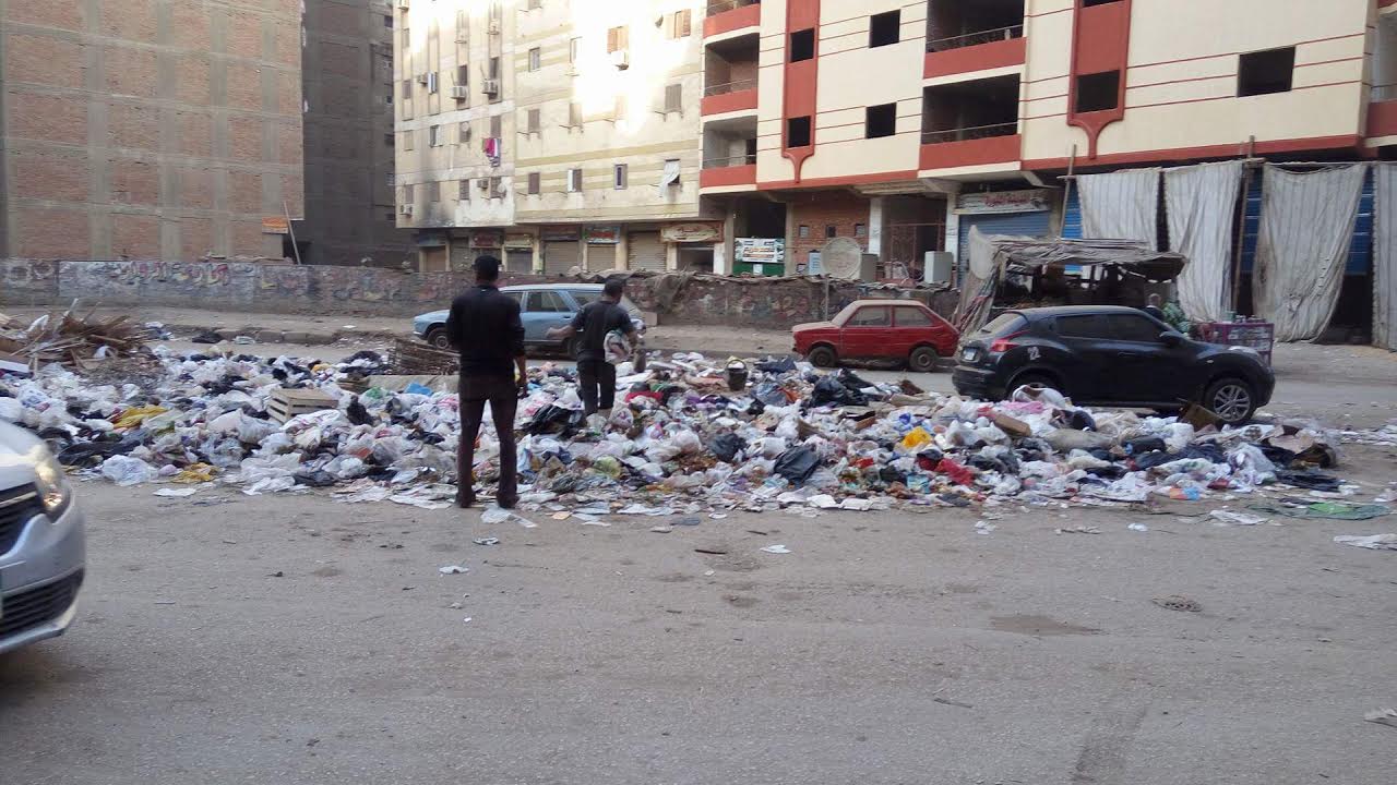 النباشين خلال فرز القمامة