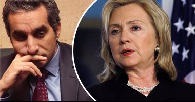 باسم يوسف و هيلارى كلينتون باسم يوسف و هيلارى كلينتون