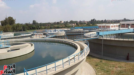 محطة مياه بركة السبع بمحافظة المنوفية تعمل بطاقة 102 الف متر مكعب 