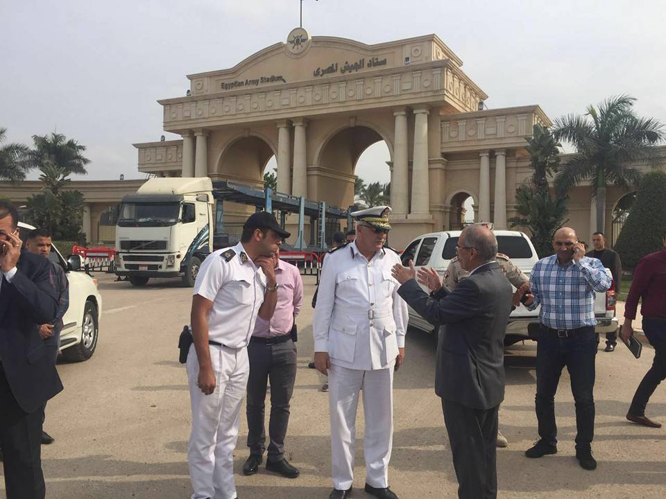 مدير امن الاسكندرية ومدير ادارة المرور يتفقد محيط استاد برج العرب