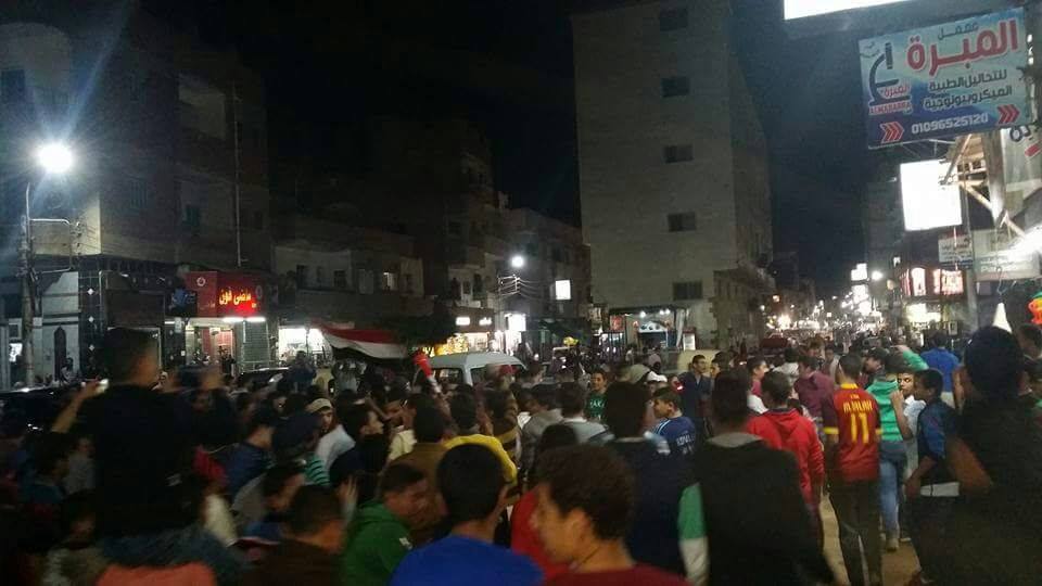 مسيرة ليلية لاحتفالات مصر بمسقط رأس صلاح