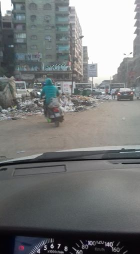 انتشار القمامة بالشارع الجديد فى شبرا
